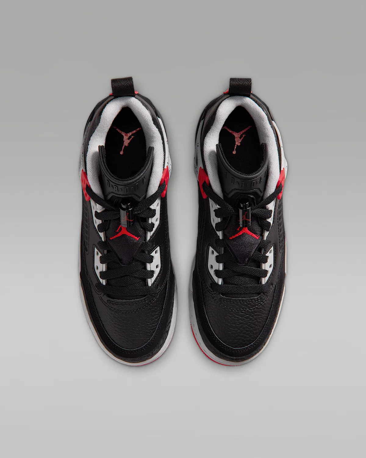 Детские кроссовки Jordan Spizike Low, Black/Wolf Grey/White/Gym Red — фото 4
