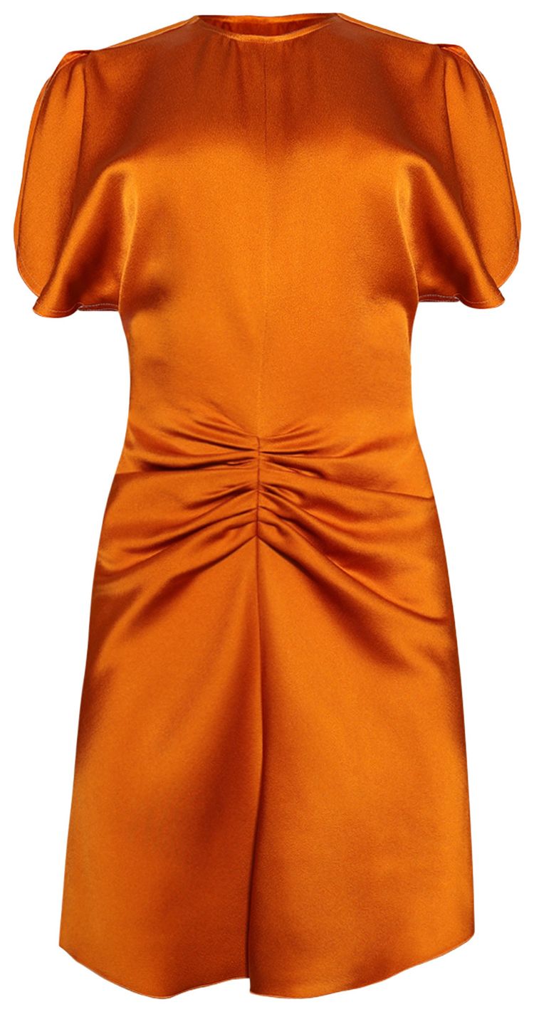 

Мини-платье Victoria Beckham с присборенной талией, оранжевый