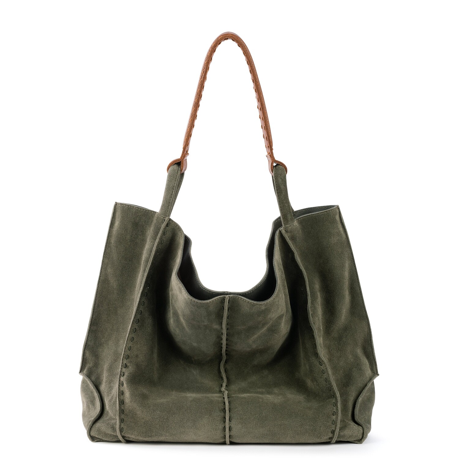 

Большая сумка-тоут Los Feliz The Sak, цвет Eco Lined Suede - Moss