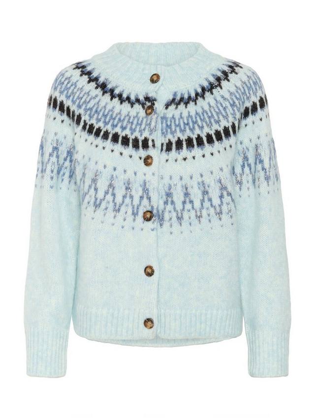 

Кардиган Megna Fair Isle с круглым вырезом Saint Tropez, Starlight Blue Melan