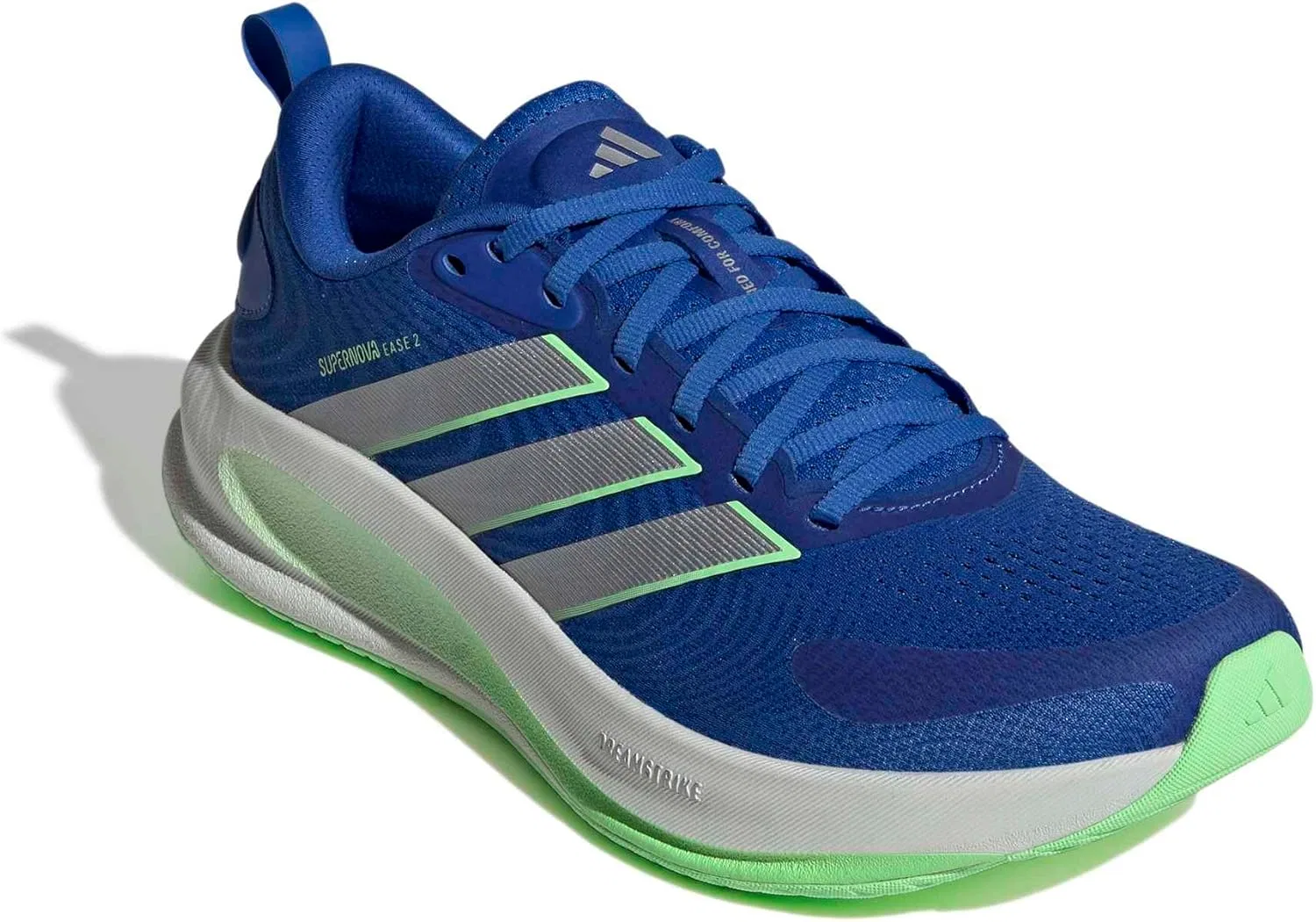 Мужские беговые кроссовки Adidas Supernova Ease 2, Blue Silver Met Lime Burst — фото 4