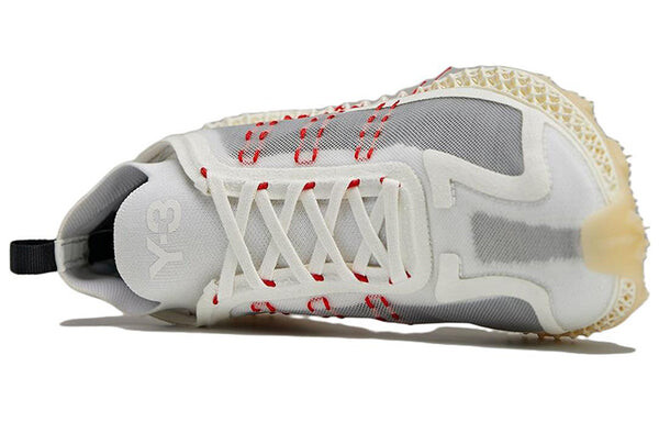 Кроссовки y 3 runner halo 4d Adidas, белый — фото 4