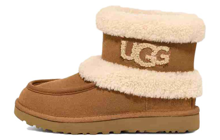 UGG Классические ультрамини флаффы 'Каштан' женские, цвет Chestnut