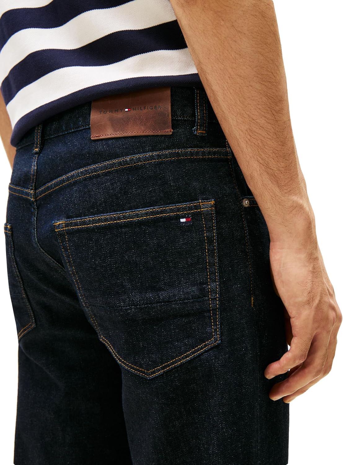 Мужские джинсы Tommy Hilfiger Slim Straight Fit Stretch, Rinse — фото 2
