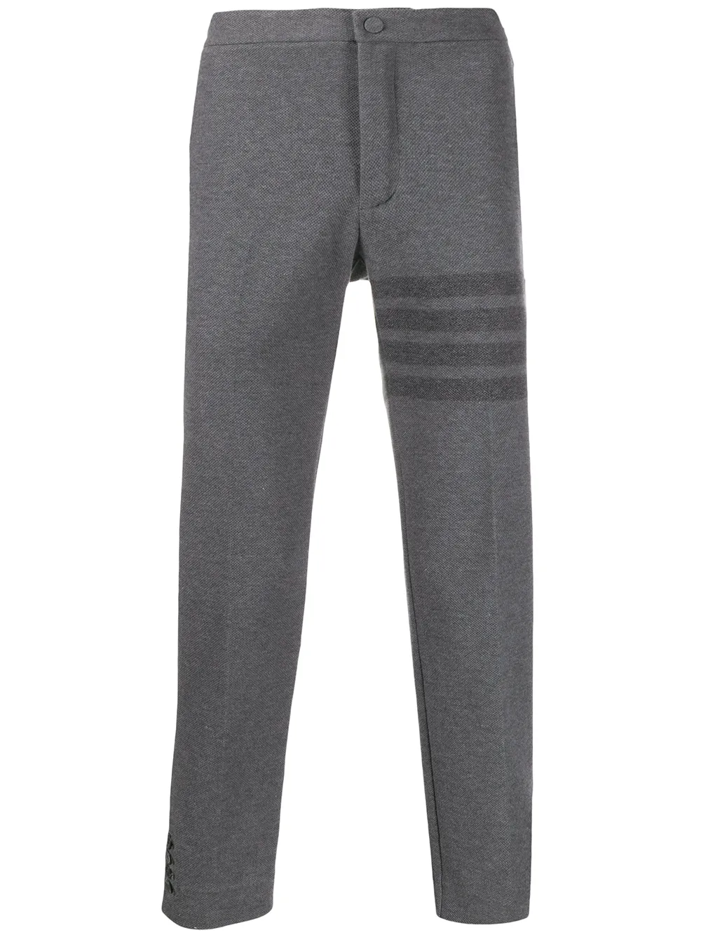 

Узкие брюки с полосками 4-Bar THOM BROWNE, серый
