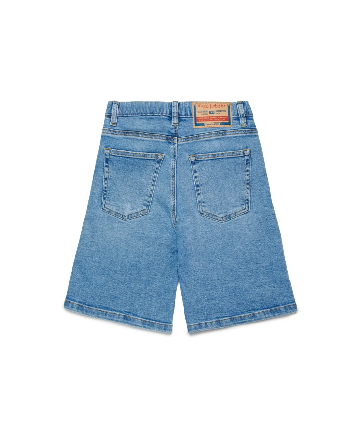 Детские джинсовые шорты Diesel D-ARGJX-SHORT-J светло-индиго — фото 2