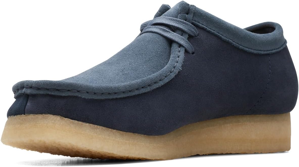 Мужские кроссовки Wallabee от Clarks, Navy Combi — фото 4