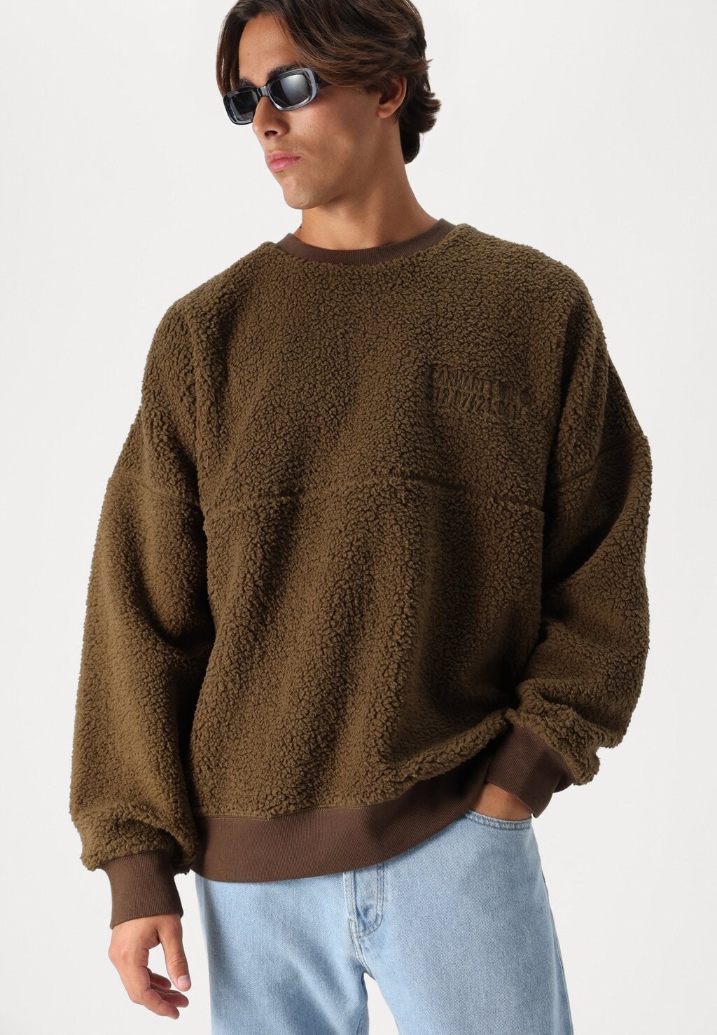 

Флисовый джемпер COORDINATE Carhartt WIP, темно-коричневый