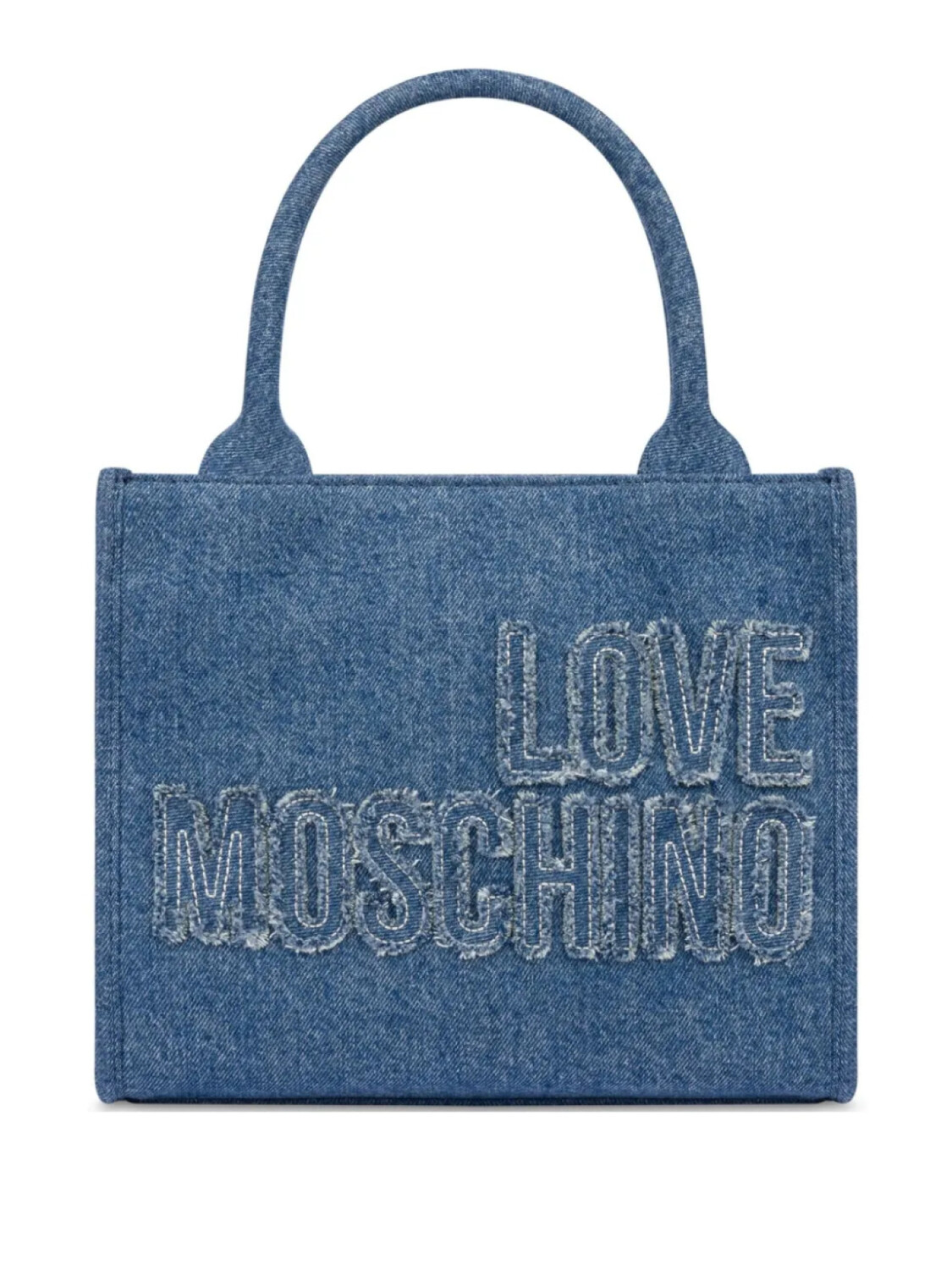 

Love Moschino джинсовая сумка-тоут, синий
