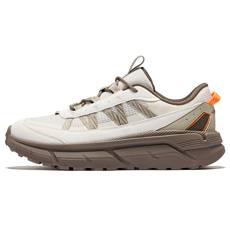 

Erke Низкие, амортизирующие, противоскользящие и износостойкие повседневные туфли для мужчин, цвет белый/умбра