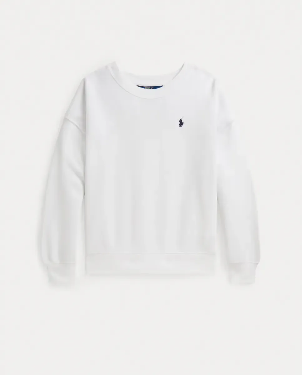 Детская хлопковая толстовка с логотипом Polo Ralph Lauren, белый — фото 4