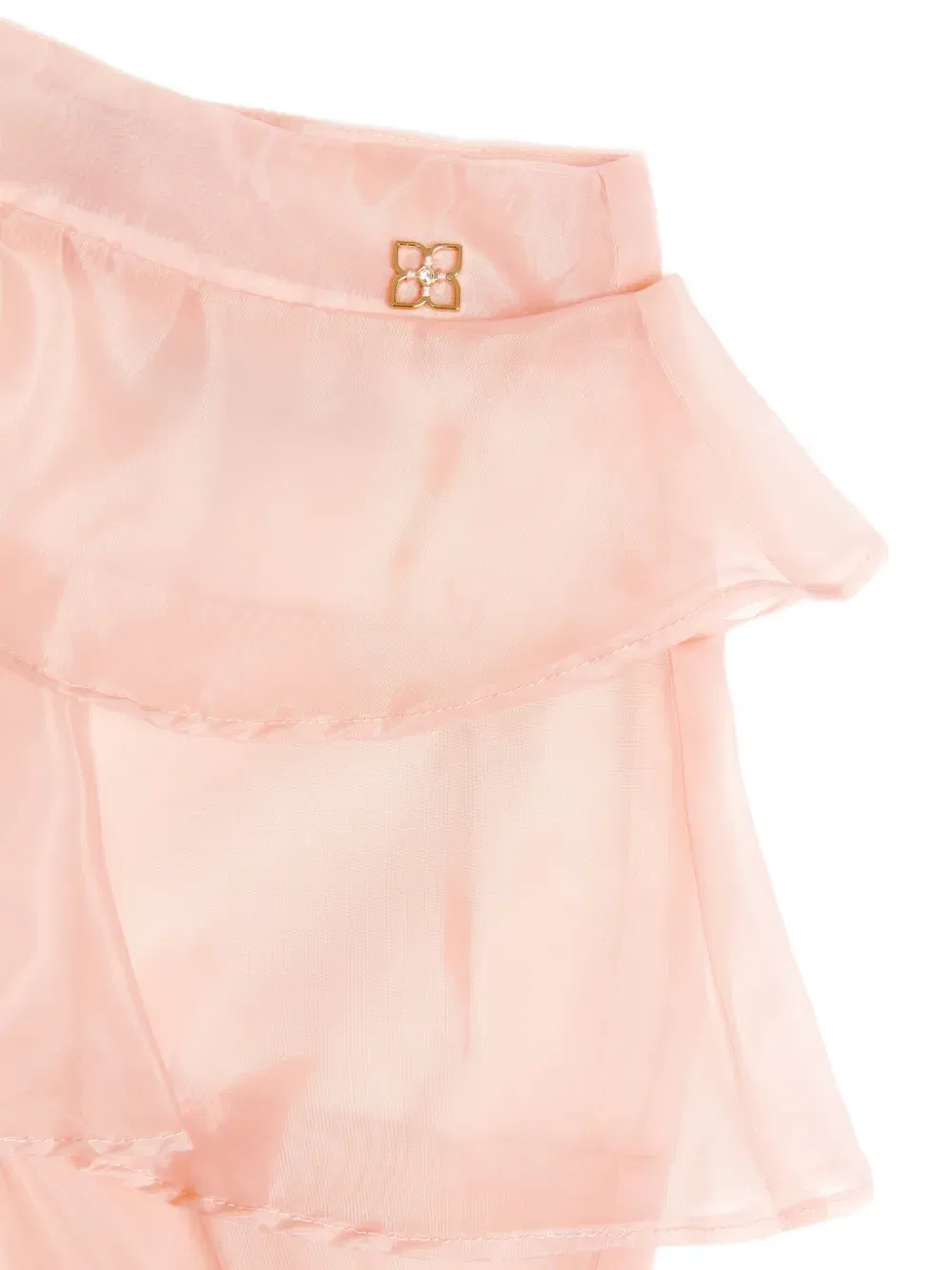Многоярусная юбка с логотипом Bcbg Kids, розовый — фото 4