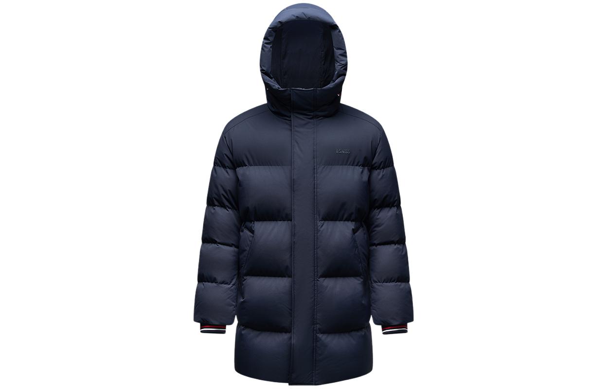 

K·SWISS Мужская куртка KSWISS Down Jacket Dark Indigo, Фиолетовый, K·SWISS Мужская куртка KSWISS Down Jacket Dark Indigo