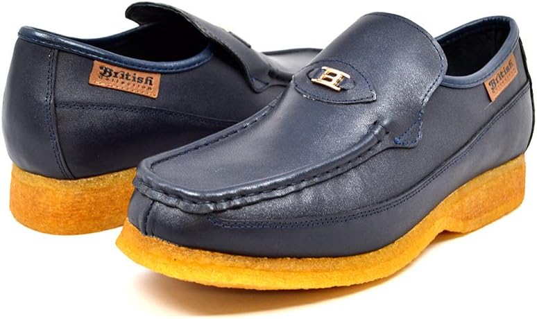 

Кожаные туфли-слипоны British Collection Power 1, темно-синий