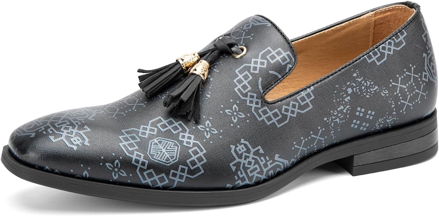 

Мужские винтажные бархатные лоферы с вышивкой, элегантные лоферы без застежки, тапочки-лоферы с кисточками Jitai, черный