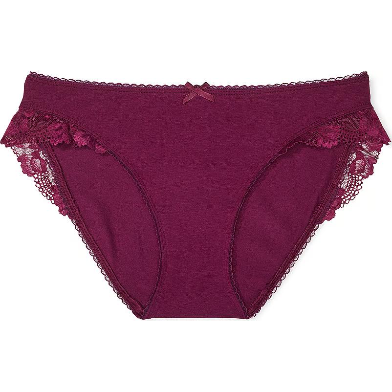 

Victoria's Secret Стринги из стрейч-хлопка Plum Rouge, 1 шт, цвет plum red