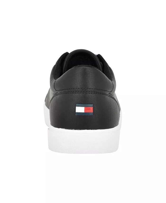 Мужские модные кроссовки на шнуровке в рубчик Tommy Hilfiger, черный — фото 3