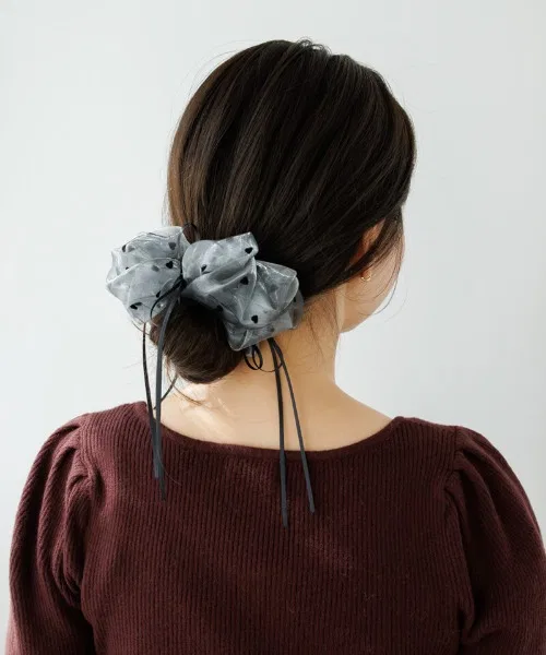 Шушу с флокированным сердечком flower серый