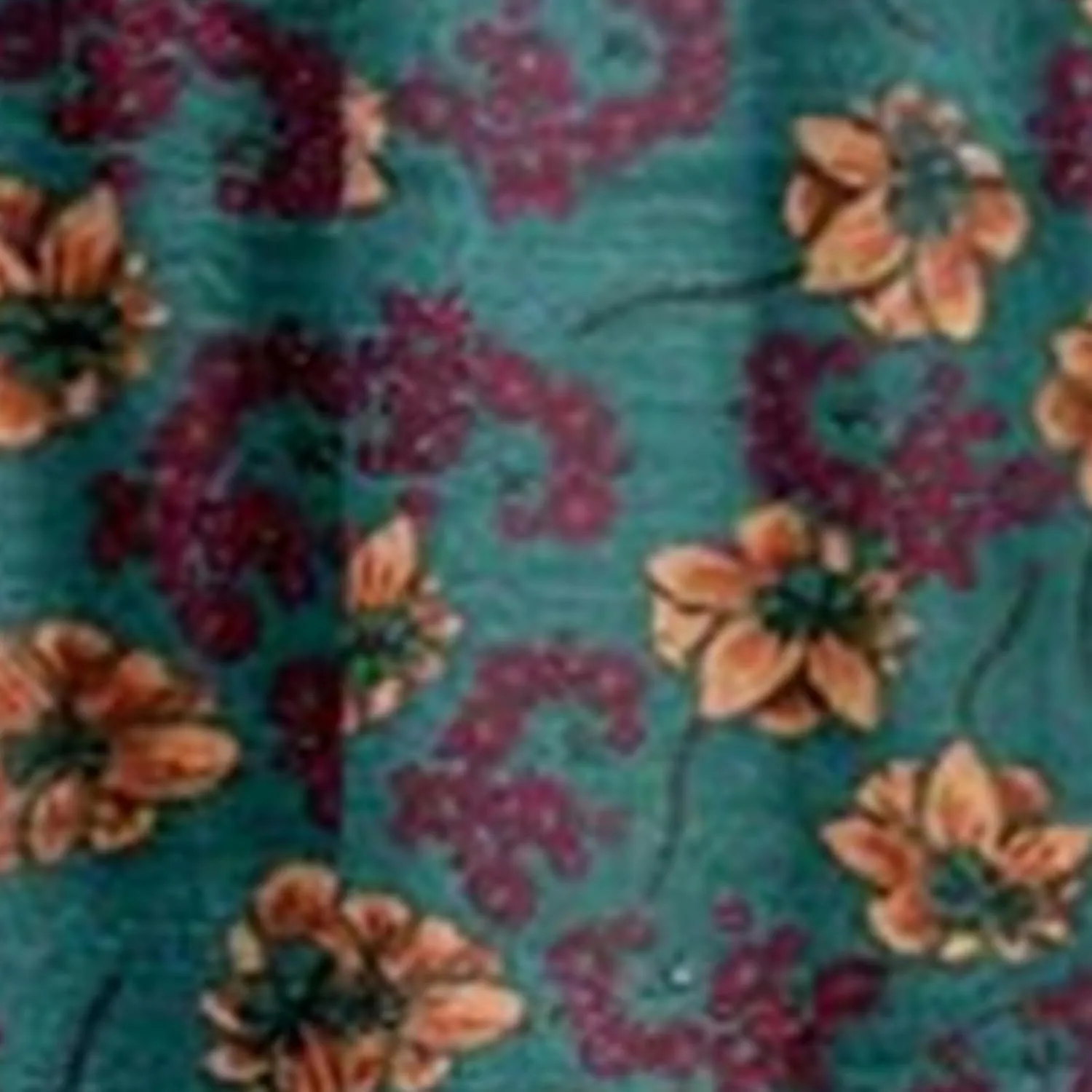 Женское повседневное платье-футболка, летнее, с коротким рукавом, из хлопка и льна, с принтом, плиссированное, свободное, пляжное платье миди с карманами Generic, зеленый — фото 3