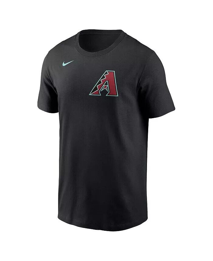 Мужская футболка Corbin Carroll Black Arizona Diamondbacks 2024 Fuse с именем и номером Nike, черный — фото 2