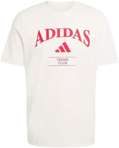 Футболка с графическим принтом adidas, Chalk White/Power Red