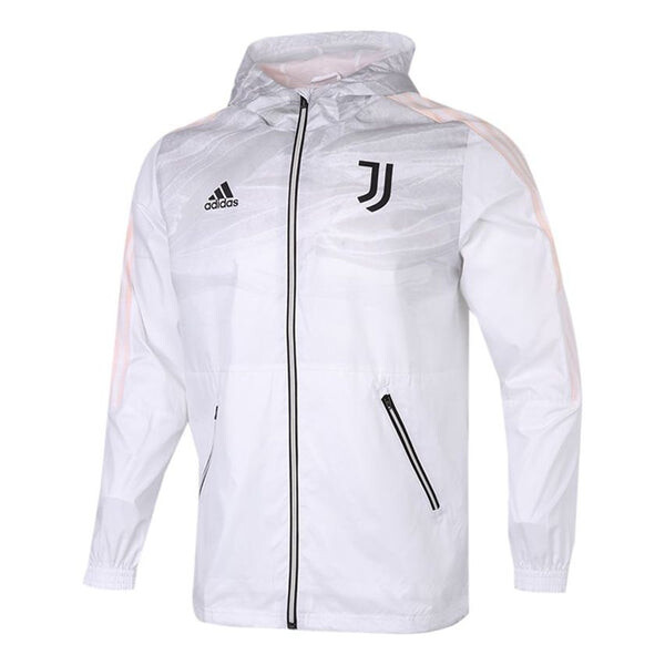 

Куртка adidas Juventus Soccer/Football Sports Hooded Jacket White, белый