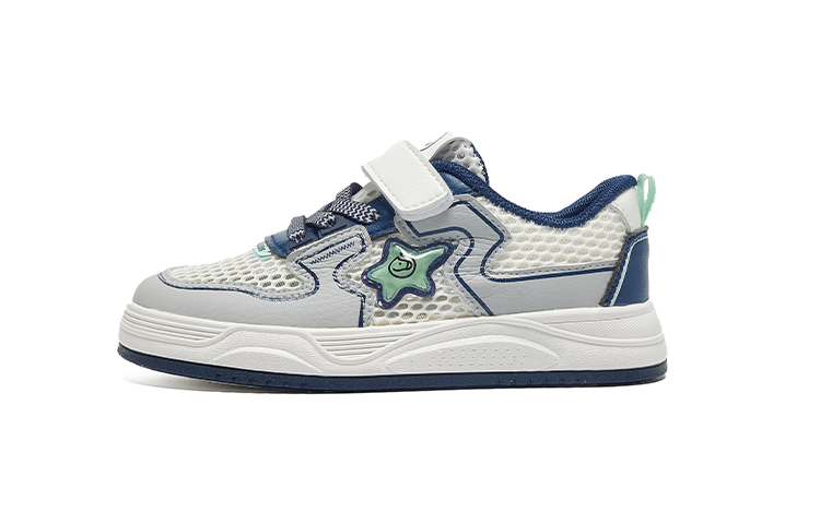 

Детские кроссовки для скейтбординга с противоскользящим покрытием и износостойкостью MQD, экрю/серый