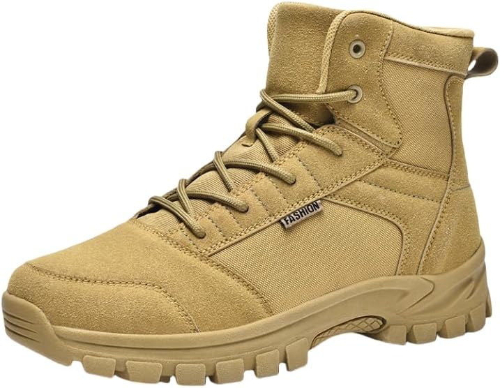 

Тактические ботинки HHHCHPM для мужчин, легкие походные ботинки из замши, удобные боевые ботинки, военные и ботинки, желтый