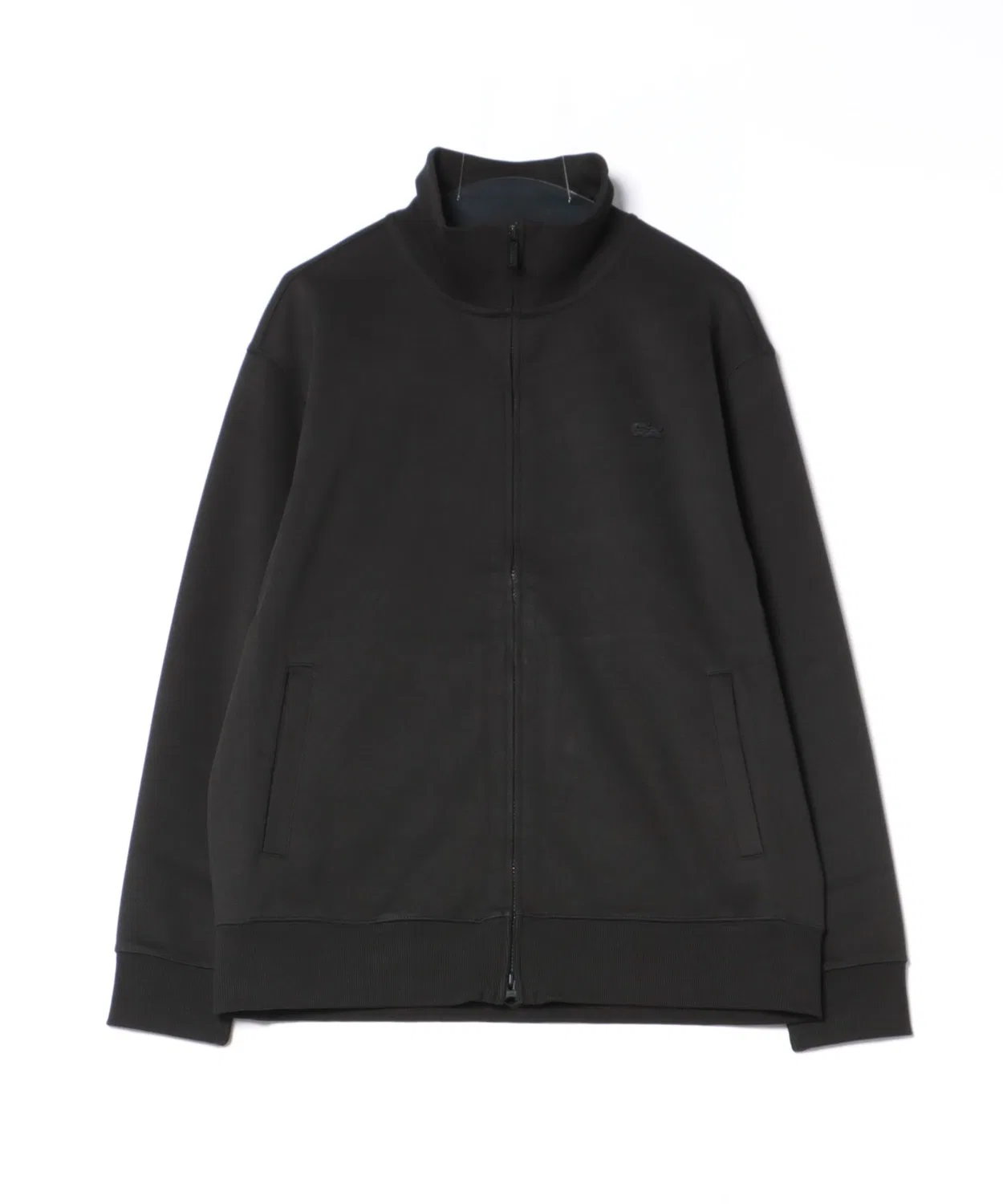 Джерси поло LACOSTE с длинным рукавом, чёрный