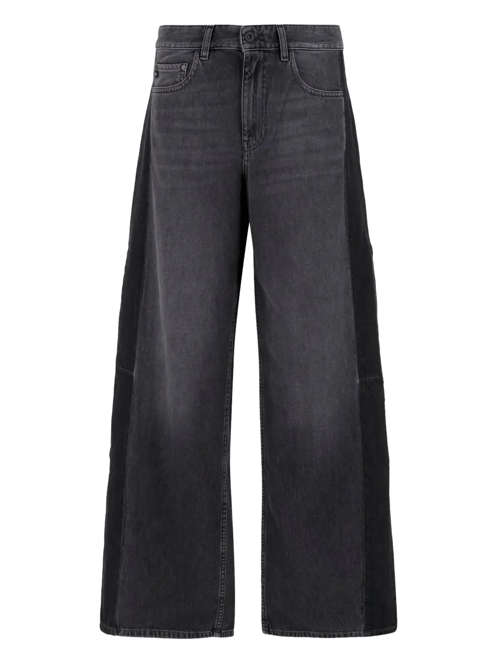 

Джинсы со вставками из хлопковой смеси AG Jeans, черный