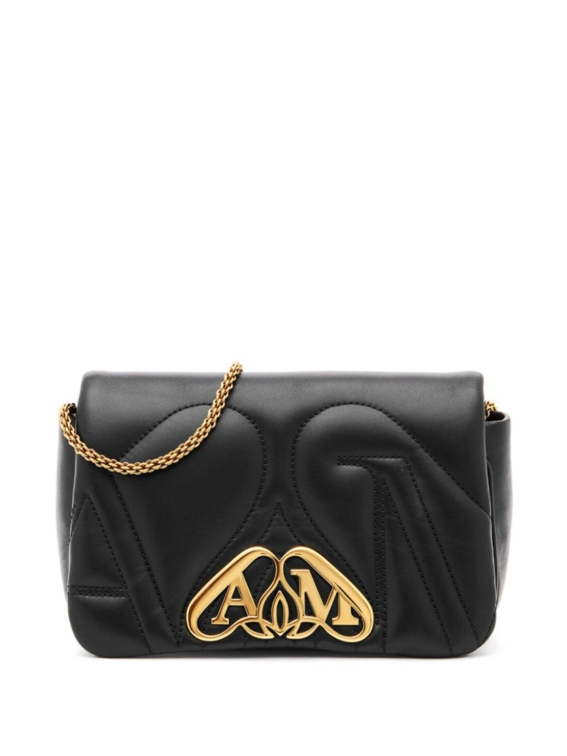 

Alexander McQueen мини-сумка на плечо The Seal, черный