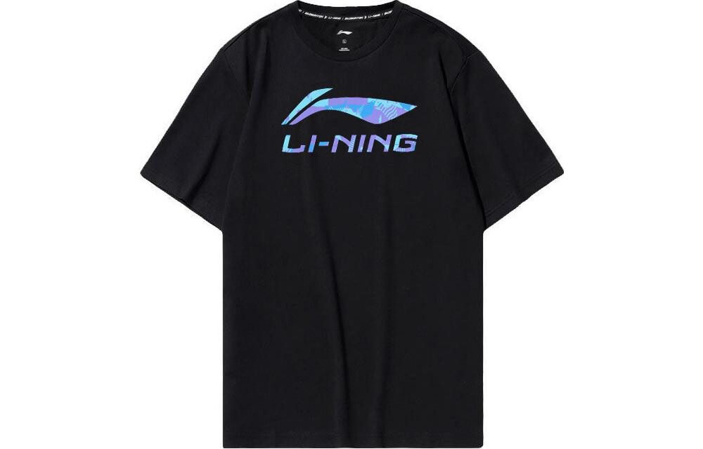 

Футболка унисекс черная Lining, черный