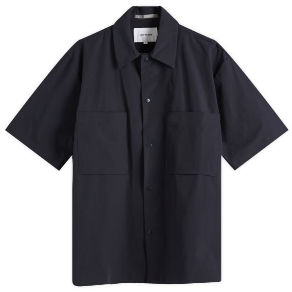 

Легкая дорожная рубашка Hermann с коротким рукавом Norse Projects, синий