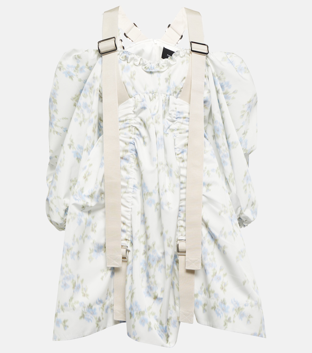 

Мини-платье с рукавами-буфами Simone Rocha, синий