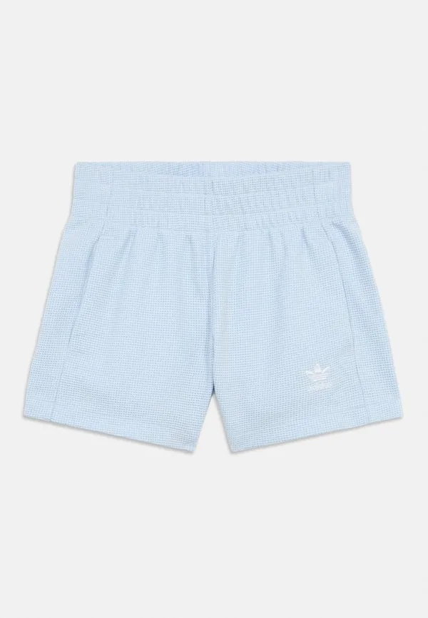 Свободные короткие спортивные штаны с высокой талией для подростков Adidas Originals, Crystal Sky — фото 3