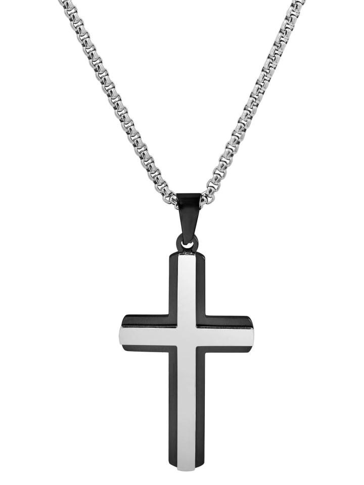 

Adeliás Женский кулон - крест из нержавеющей стали, серебристый