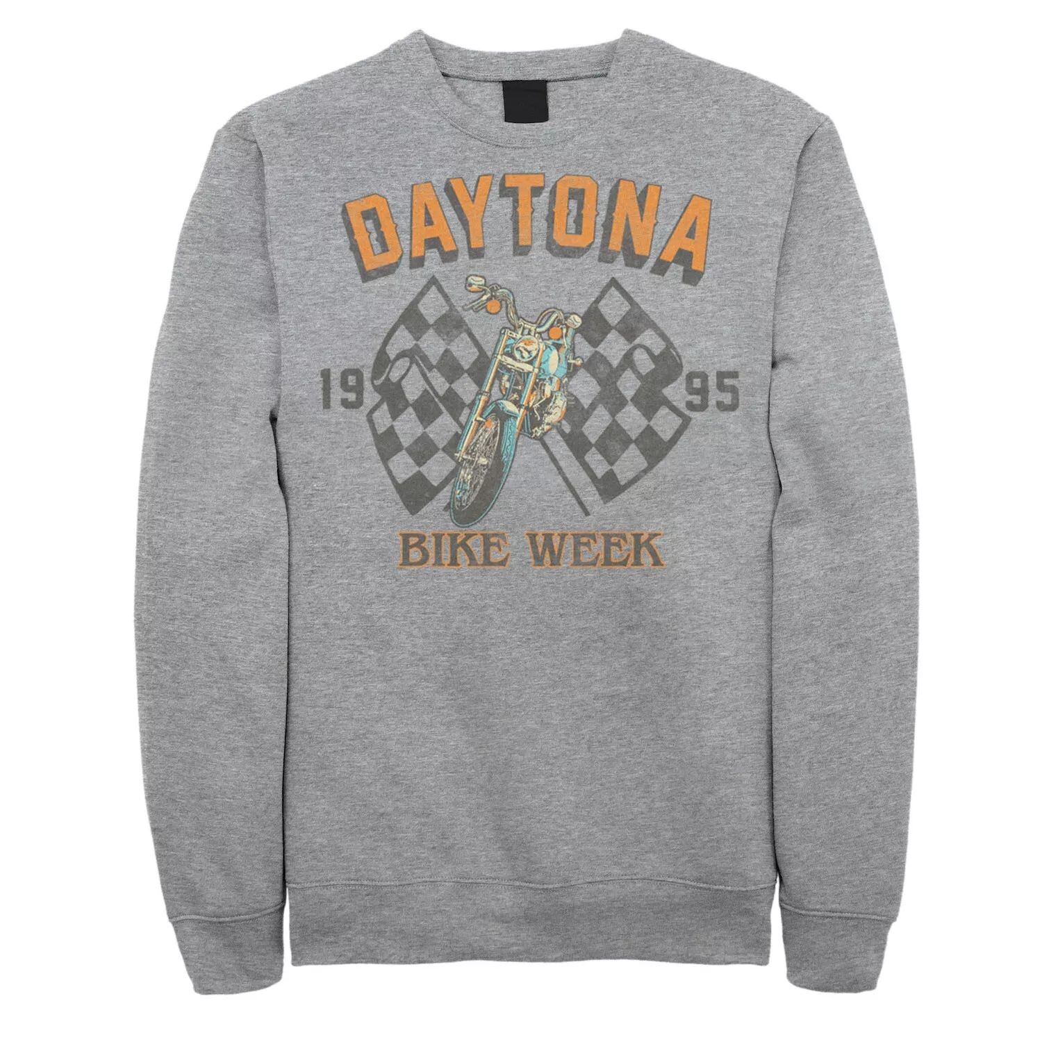 

Мужской свитшот с клетчатыми флагами Daytona Bike Week 1995 Licensed Character