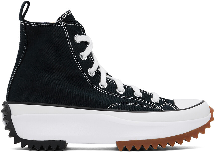 

Черные высокие кроссовки Run Star Hike Converse, Black/White/Gum
