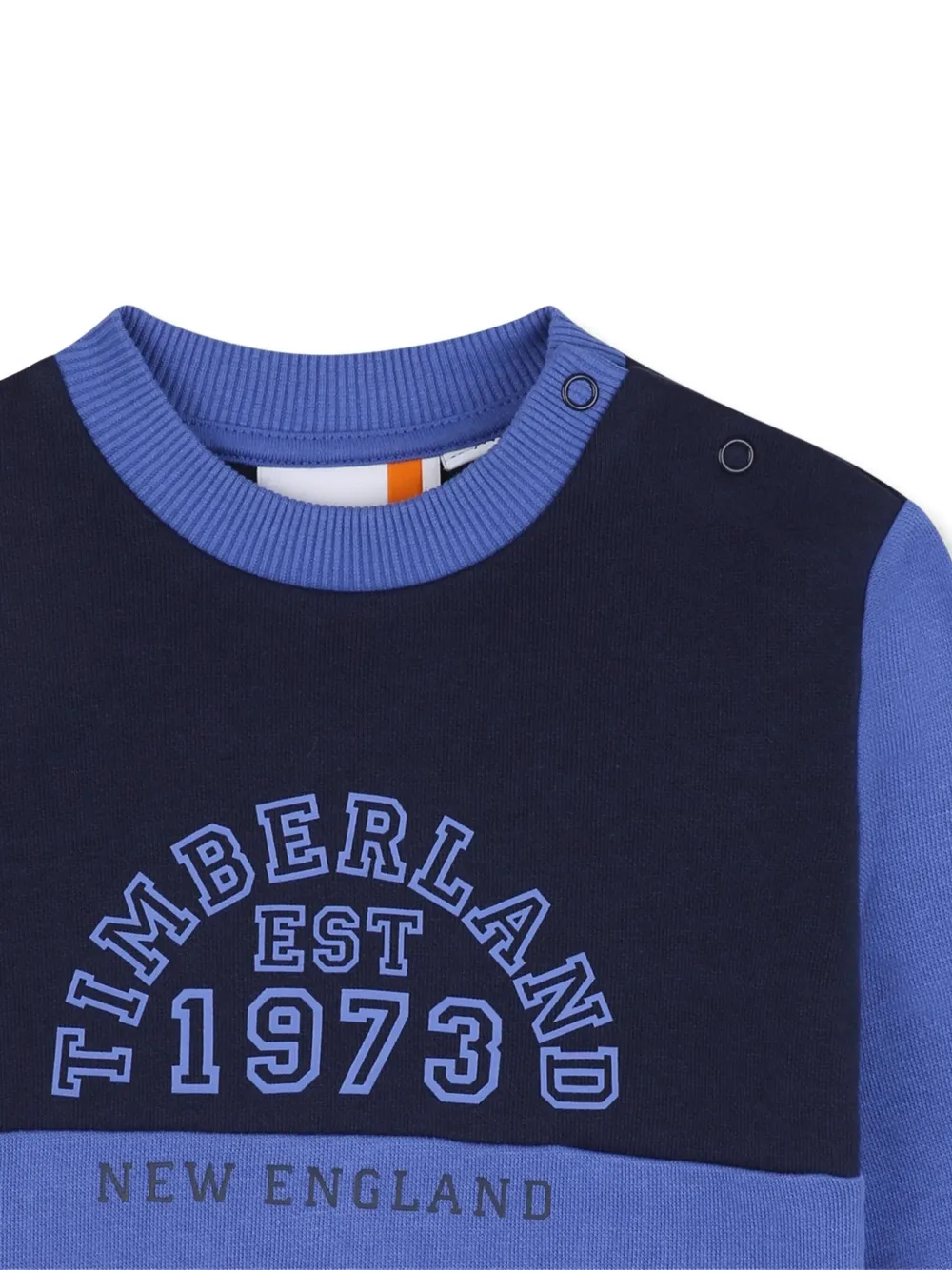 Спортивный костюм с цветным принтом логотипа Timberland Kids, синий — фото 4