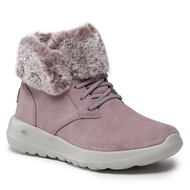 Ботинки женские Skechers On-The-GoJoy Plush на шнуровке, фиолетовый