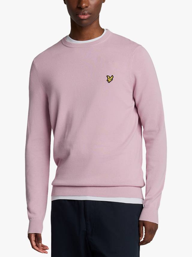 

Хлопковый джемпер с круглым вырезом Lyle & Scott, Light Pink