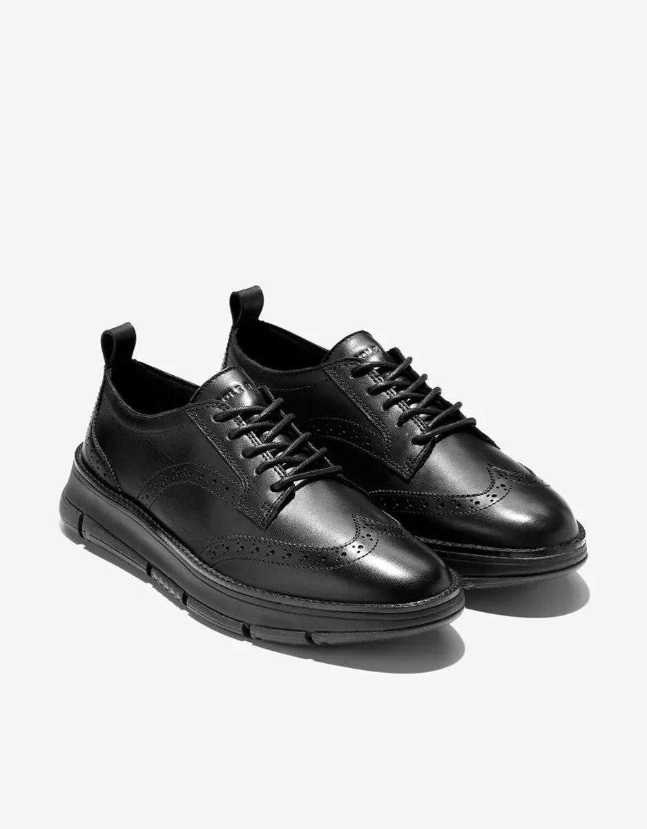 Женские кожаные туфли на шнурках Cole Haan, черный — фото 4