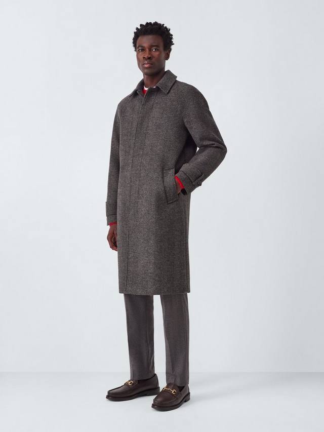 

Пальто из шерстяной ткани "ёлочка" John Lewis, Brown