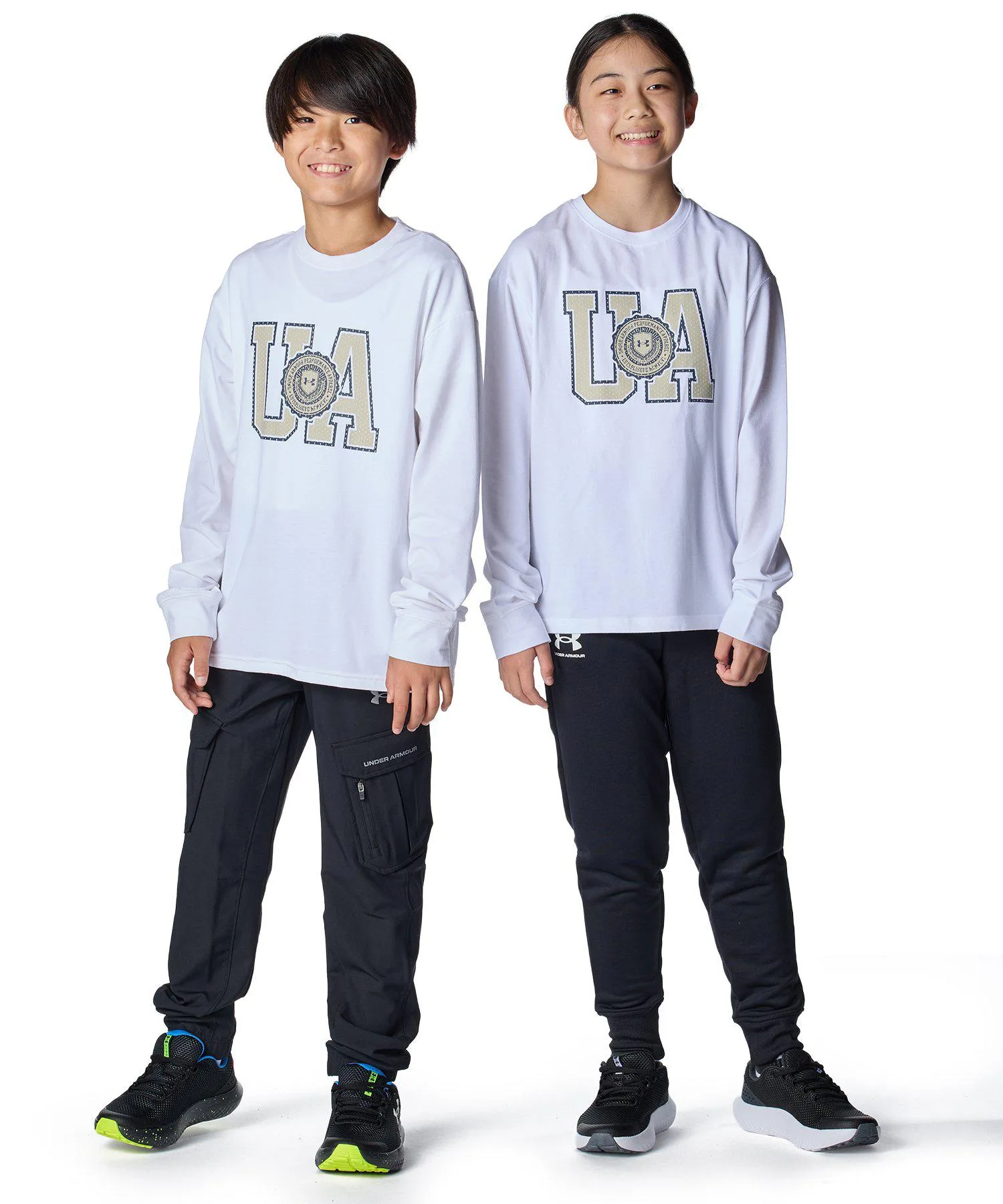 Детская футболка UNDER ARMOUR UA Performance Cotton Varsity Logo — фото 3