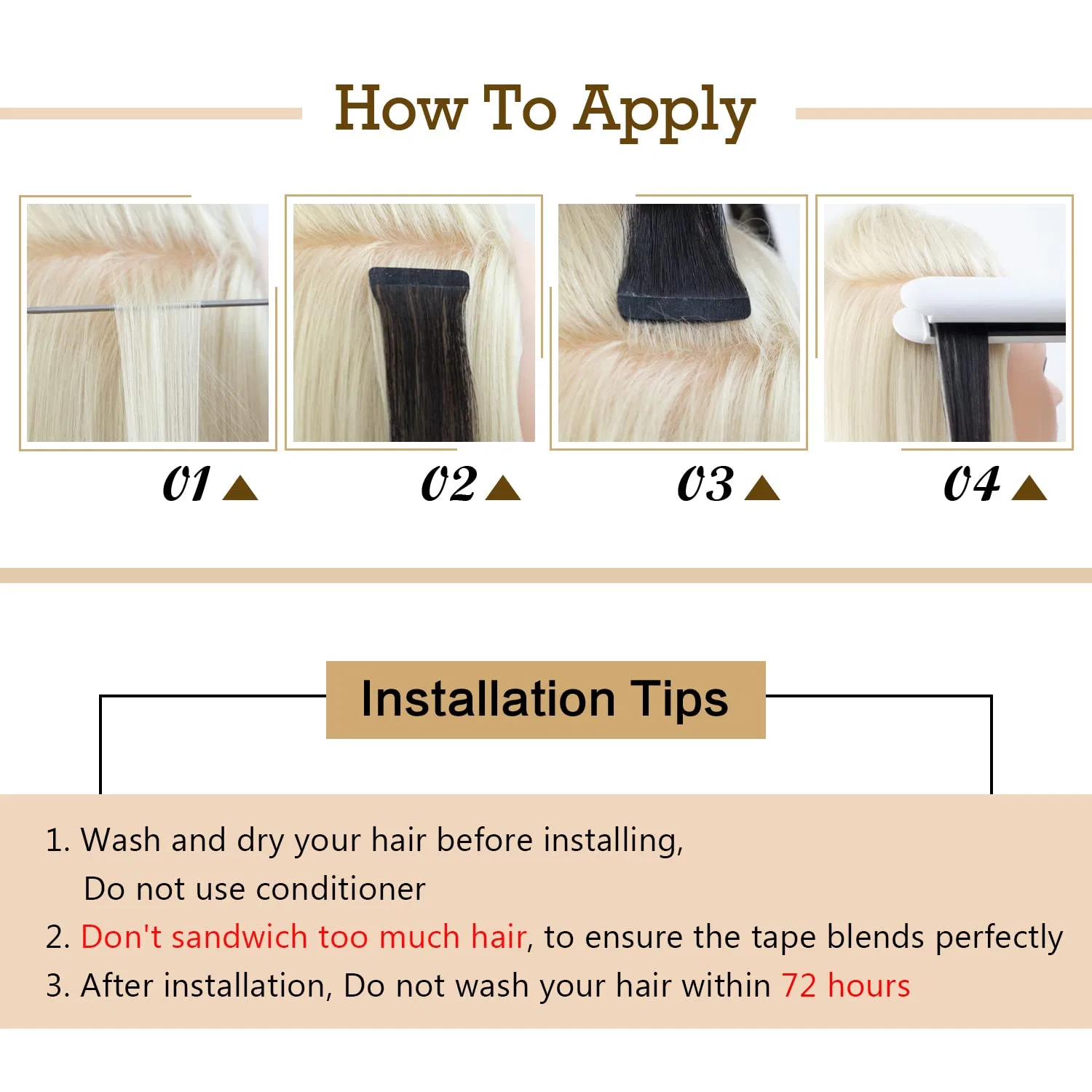 Наращивание волос на лентах Remy Invisible Silky Straight, 35 см, 20 шт., 40 г, глубокий черный Agmity — фото 4
