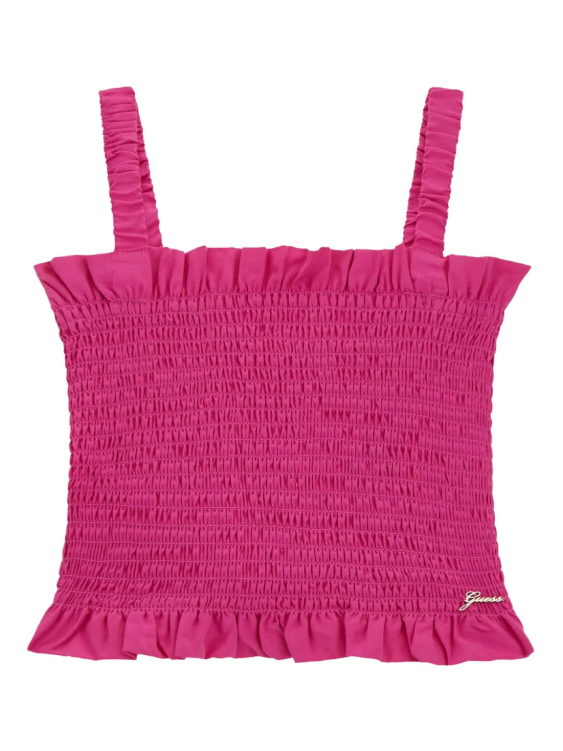 

Угадать детский топ с оборками Guess Kids, розовый