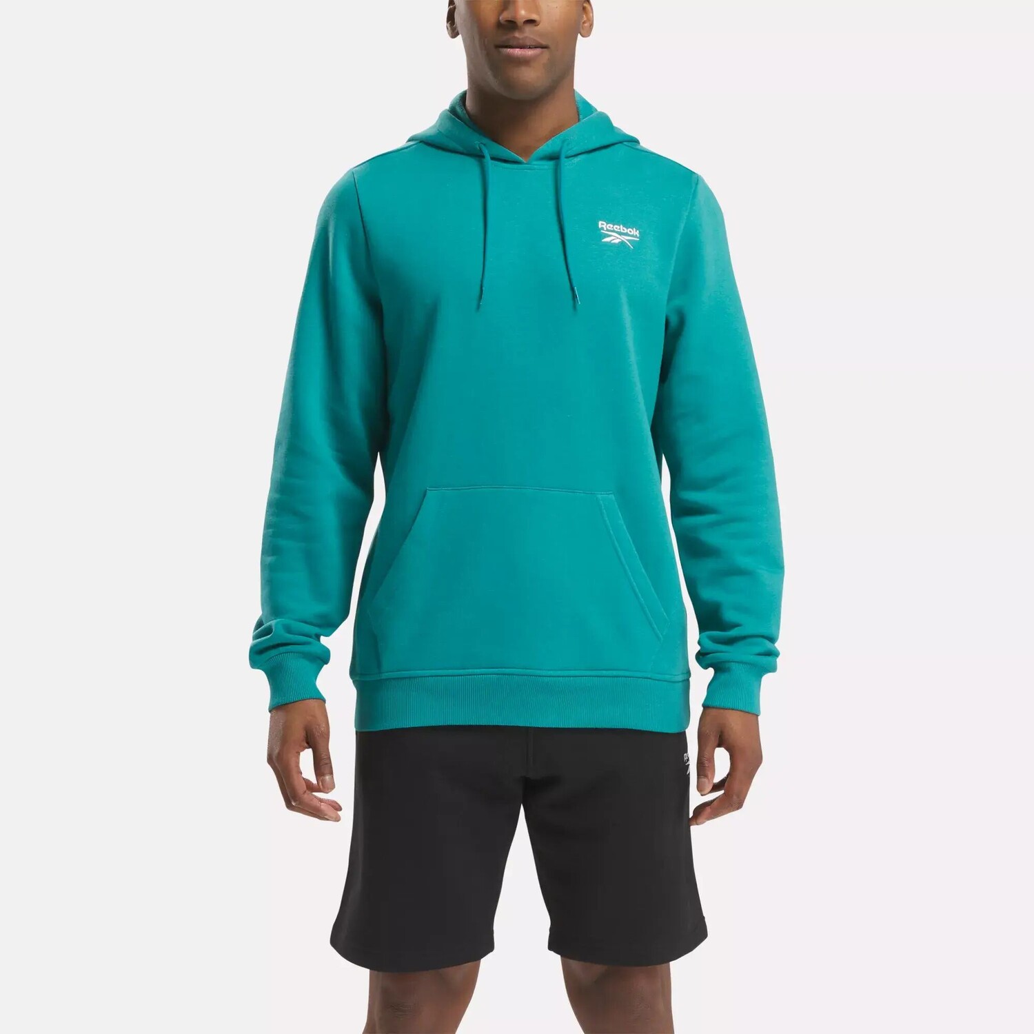 

Флисовая толстовка с маленьким логотипом Identity Reebok, бирюзовый