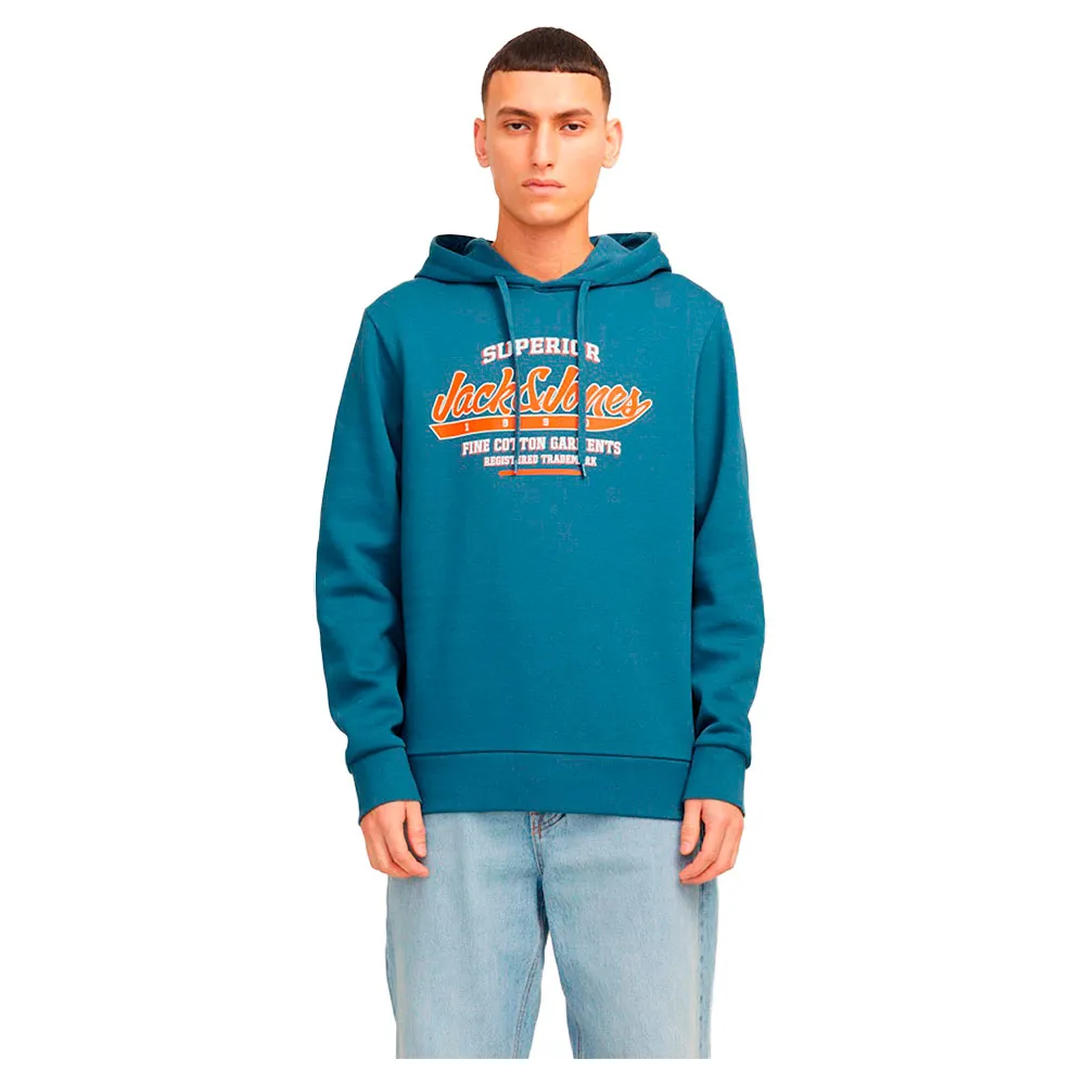 

Худи Jack & Jones Logo 2 Col, синий