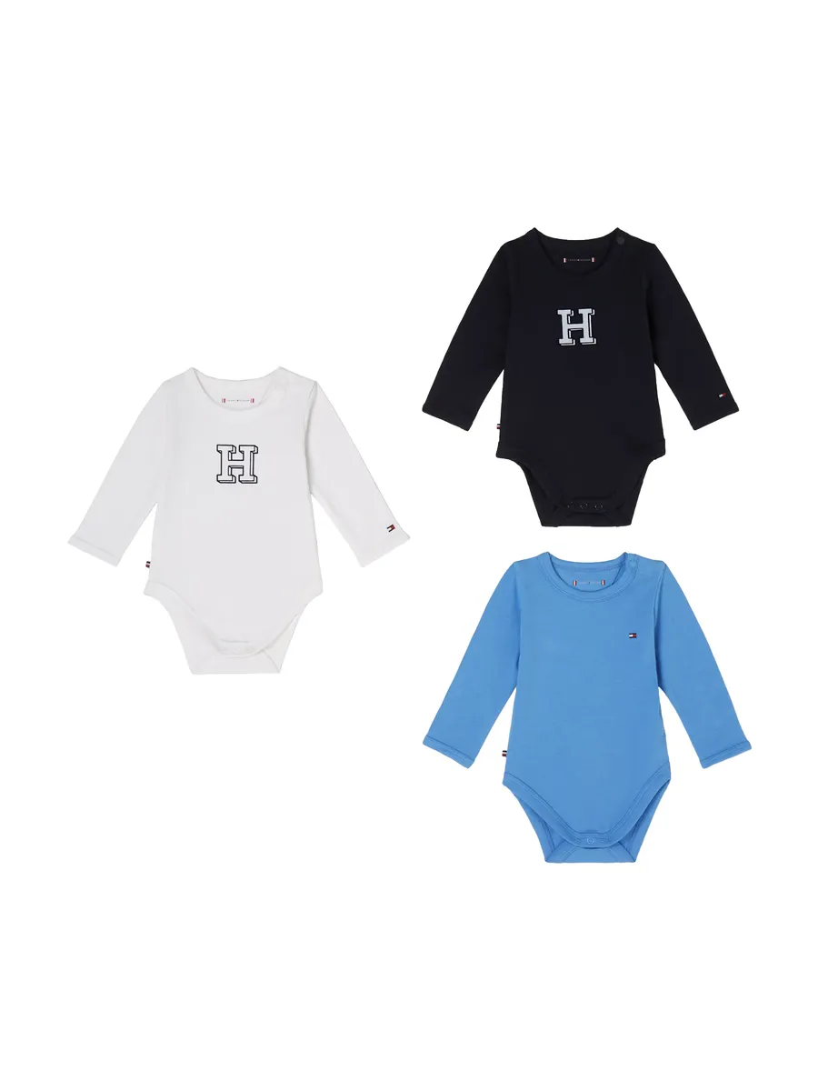 

Подарочный набор Tommy Hilfiger для новорожденных "BABY 3 PACK GIFTBOX" с вышитым логотипом, цвет Desert Sky