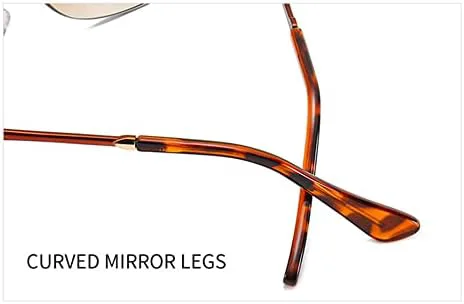 

Винтажные солнцезащитные очки для женщин, мужские солнцезащитные очки в металлической оправе, защита от УФ-излучения UV400, чайный цвет, один размер MTZJH, One Color